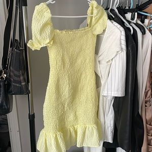 Yellow Zara dress
